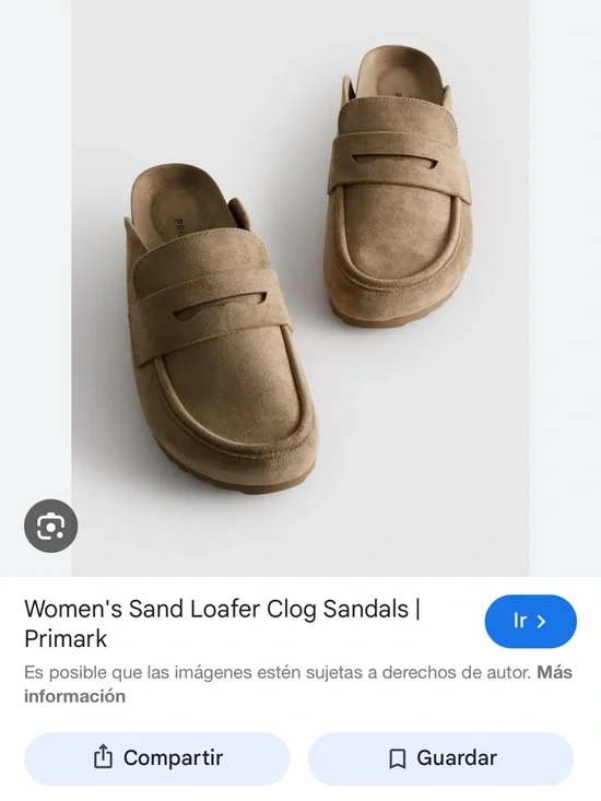 Primark Women's Sand Suede Mules Loafer Viral Clogs in Tan - Picture 5 of 8